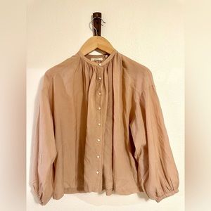 Doen Jane blouse in beige/pink